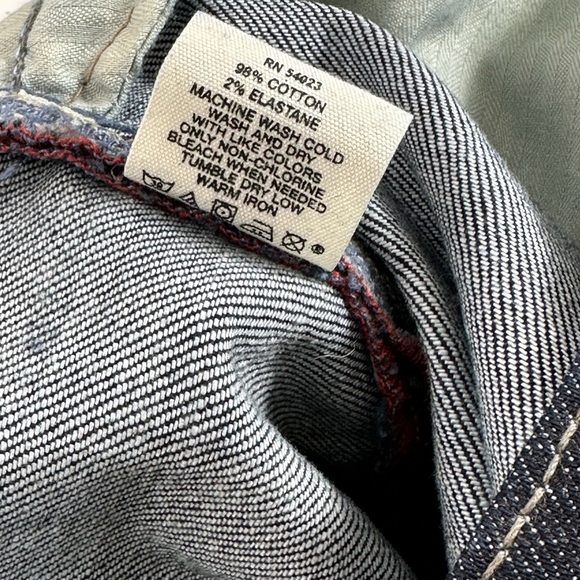 GAP jeans BOOT CUT stretch VINTAGE 4R SOLID blue EUC casual denim boot cut 4R - Picture 5 of 7